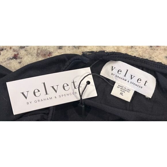 Velvet by Graham & Spencer Women's Carmen Draped Short Sleeve T Shirt - Picture 7 of 7